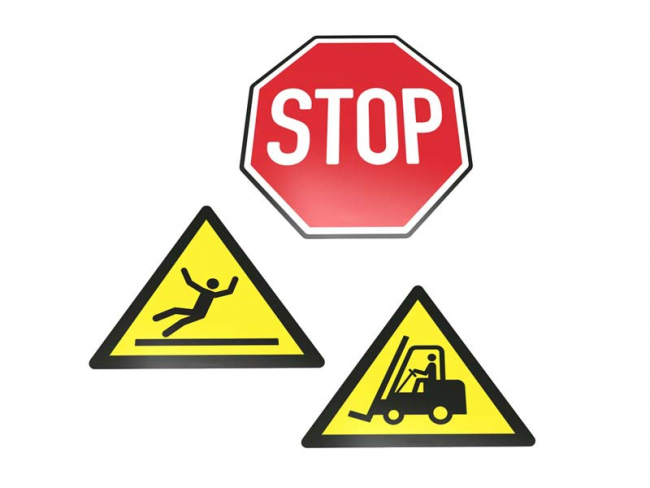 5e-intralog infrastruktur warnschilder hinweisschilder